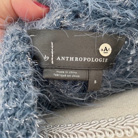Anthropologie Powder Blue Long Cardi - Picture 4 of 7
